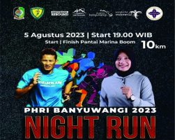 Banyuwangi Night Run 2023, Tawarkan Landmark Kota di Malam Hari