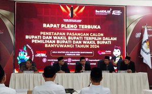 KPU Banyuwangi Tetapkan Ipuk Fiestiandani-Mujiono sebagai Bupati dan Wakil Bupati Terpilih