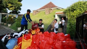 Pengganti Karangan Bunga Harjaba ke-254 Banyuwangi Terkumpul 2.145 Paket Sembako