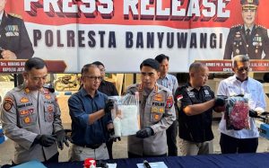 Polresta Banyuwangi Gagalkan Pengiriman 2 Kg Sabu Senilai Rp3,4 Miliar ke Bali