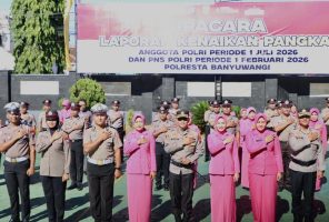 103 Personel Polresta Banyuwangi Naik Pangkat, Kapolresta: Ini Amanah untuk Melayani