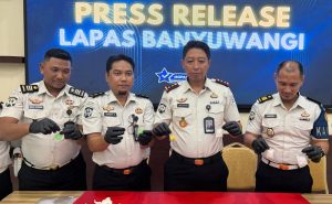 Lapas Banyuwangi Gagalkan Penyelundupan 63,96 Gram Sabu dan 31 Butir Ekstasi, Dua Napi Diamankan