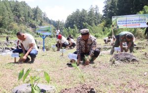 3.750 Bibit Pohon Cemara Ditanam dan 50 Ribu Benih Ikan Dilepas di Sungai Badeng Banyuwangi