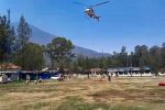 Helikopter Water Bombing Tiba di Ijen, Pemadaman Karhutla Sasar Jalur Pendakian